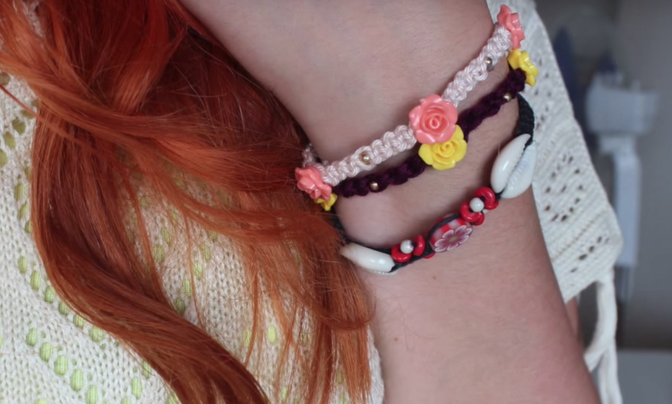 Rosen Armband Makramee (für Anfänger) - Bild 3