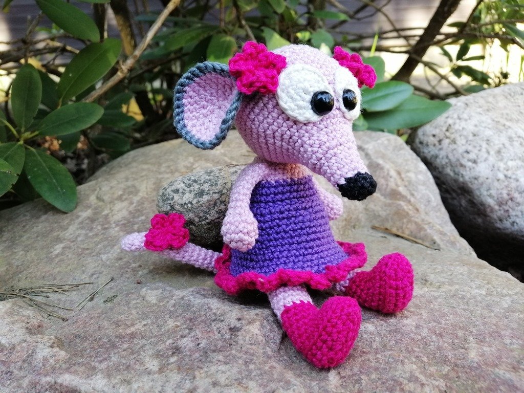 Rosi die Spitzmaus - Häkelanleitung