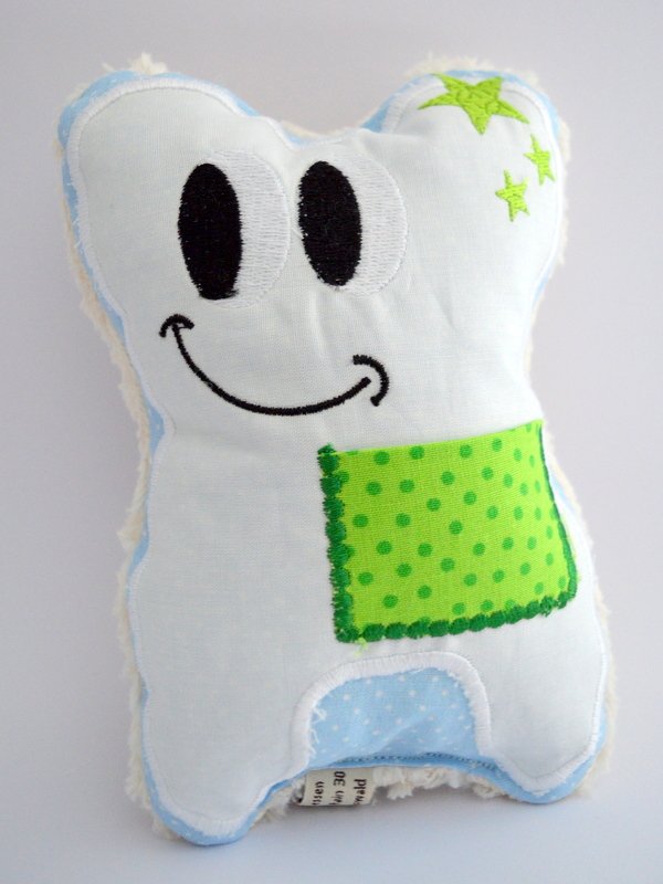 ITH Stickdatei kleiner Zahn 13x18cm Rahmen