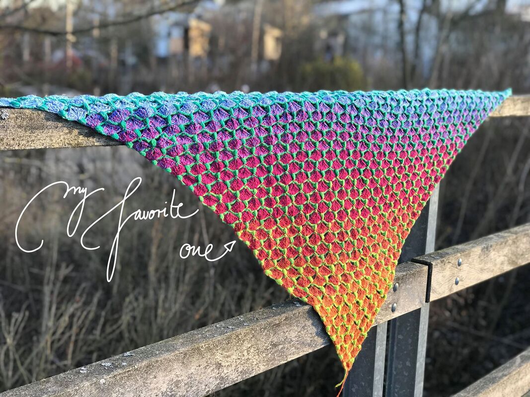 Dreiecktuch Hippiemädchen - Bild 3