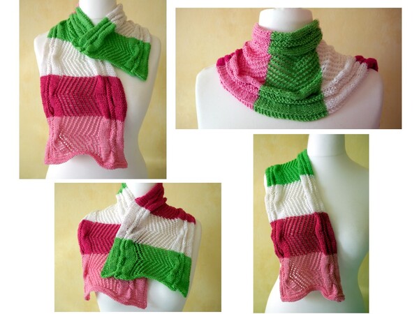 Knitting instruction scarf Reesu