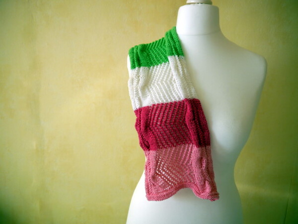 Knitting instruction scarf Reesu