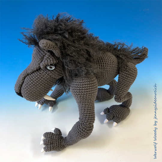 Crochet pattern Werwolf Woody amigurumi werewolf