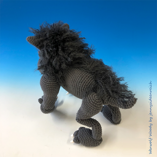 Crochet pattern Werwolf Woody amigurumi werewolf