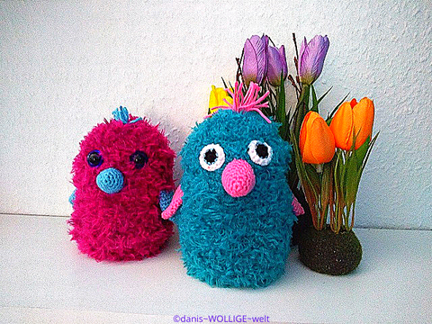 Anleitung Die flauschigen Vögel