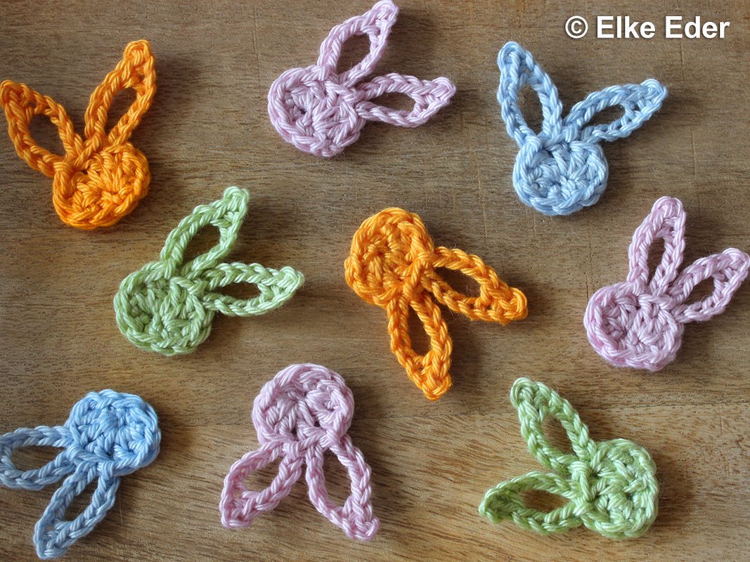 Niedliche Häschen - Streudeko / Ohrringe / Charms - Häkelanleitung