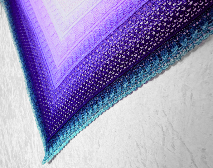 Häkelanleitung Tuch // Dreieckstuch // Schultertuch Hibiskus