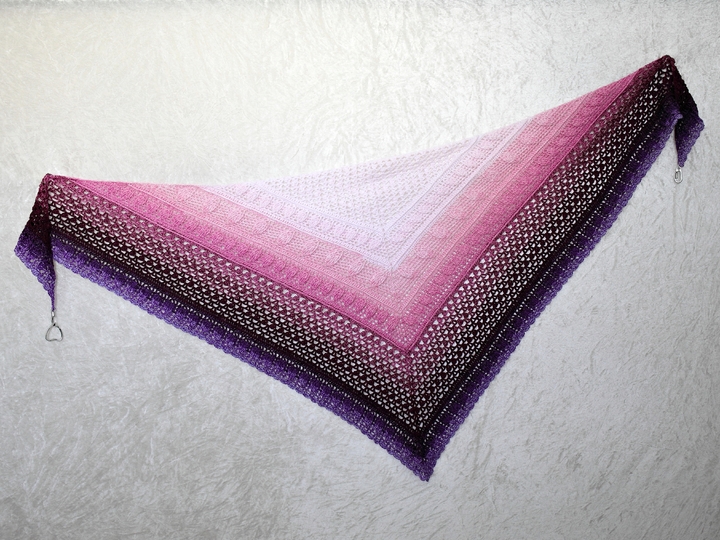 Häkelanleitung Tuch // Dreieckstuch // Schultertuch Hibiskus