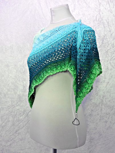 Häkelanleitung Tuch // Dreieckstuch // Schultertuch Hibiskus