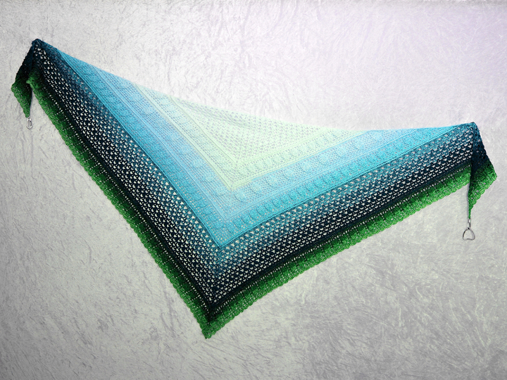 Häkelanleitung Tuch // Dreieckstuch // Schultertuch Hibiskus