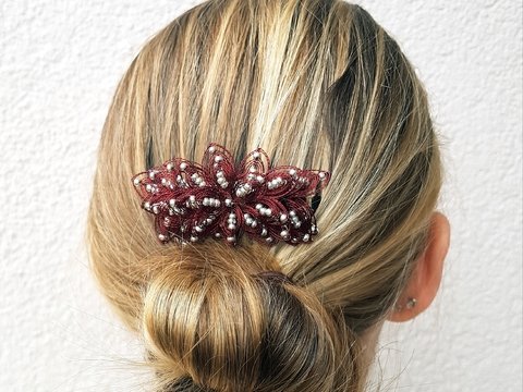 Blütenhaarkamm "Viola"