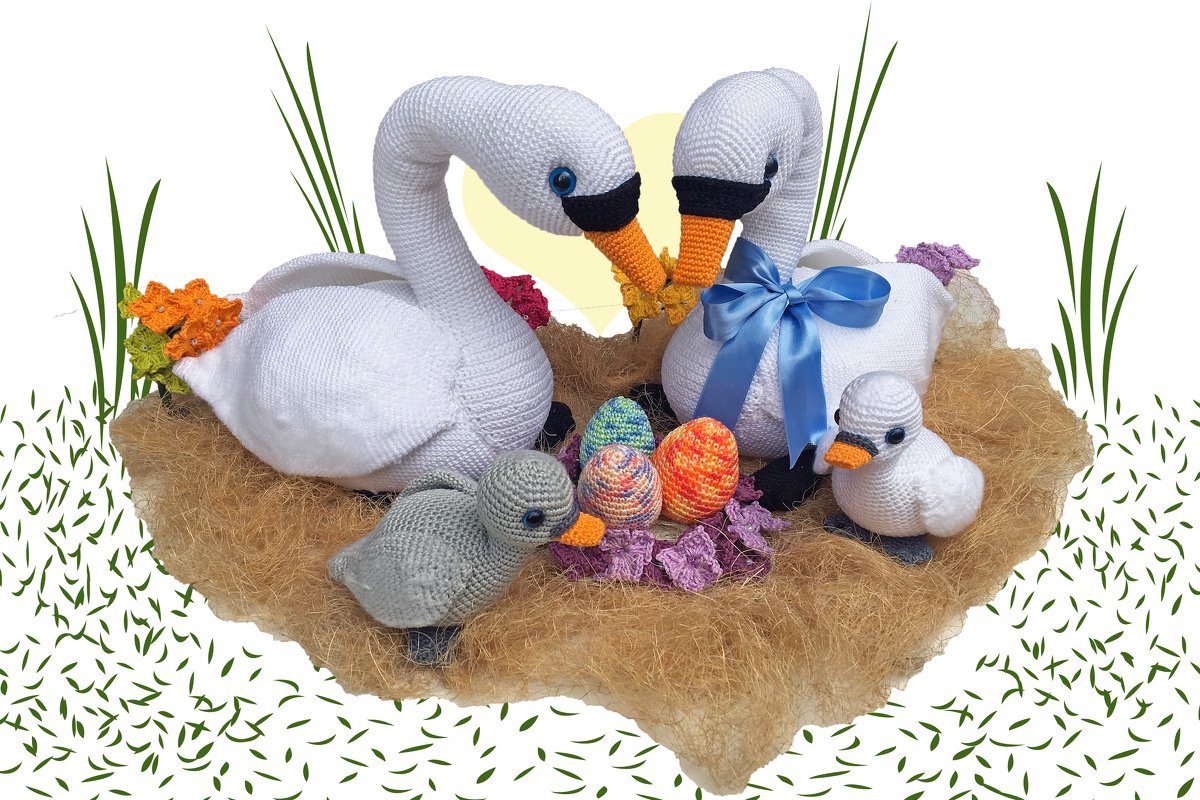 Schwanfamilie Häkelanleitung Amigurumi - Bild 3