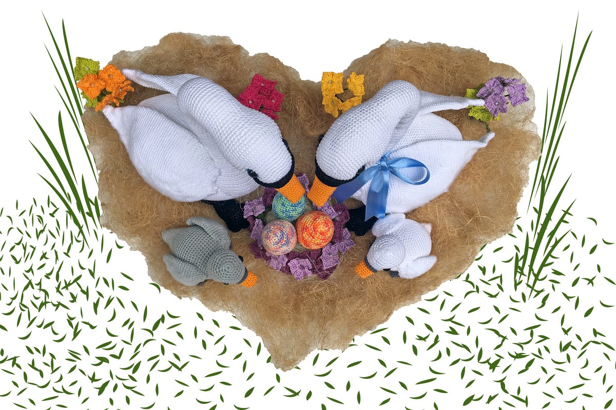 Swan Family Pattern Amigurumi