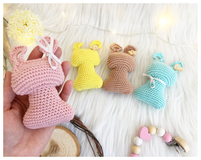 Frühlingshasen- Häkelanleitung von Wolldiamant