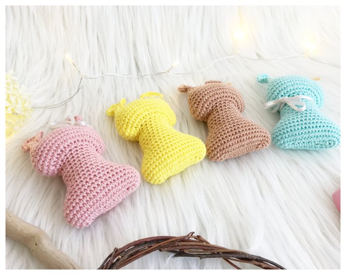 Frühlingshasen- Häkelanleitung von Wolldiamant