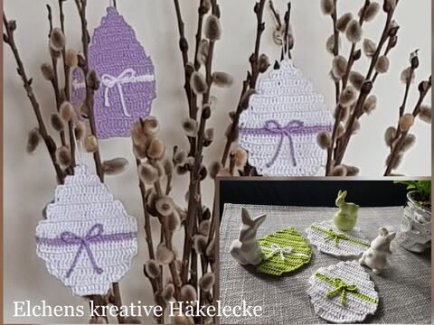 Häkeln "Ostereier" Deko