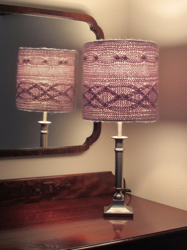 Cablelight Lampshade Knitting Pattern