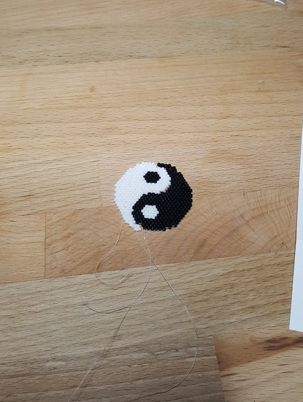 Yin und Yang / Perlen Charms / Anhänger / Ohrringe