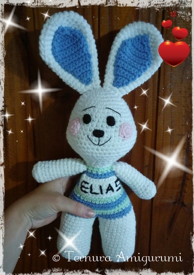 Häkelanleitung Kaninchen Elias 37cm!! pdf ternura amigurumi