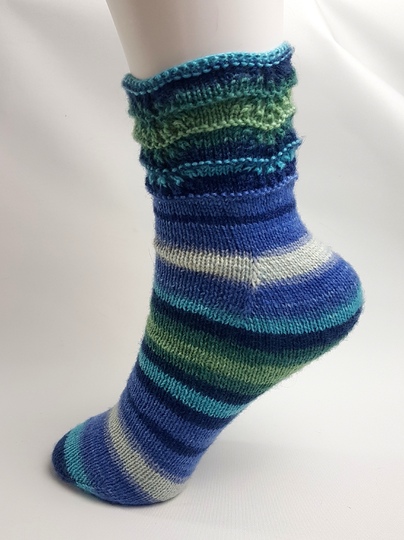 Strickanleitung Socken Fixe Ferse! So einfach wie noch nie! Top Down, Gr.34-45