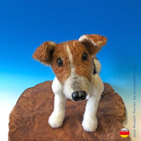 Jack Russell Terrier Amigurumi Häkelanleitung (DEUTSCH), Hund stehend häkeln, Anleitung von jennysideenreich
