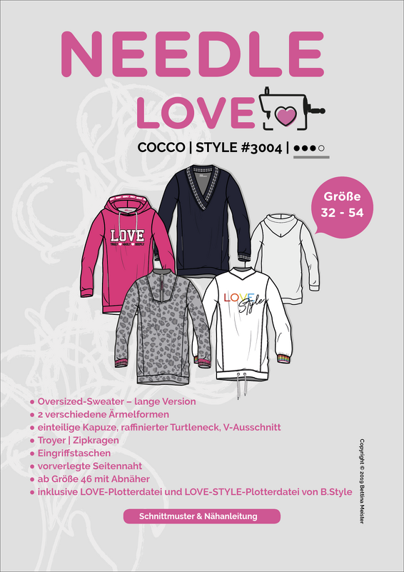 Cocco Schnittmuster und Nähanleitung Gr. 32-54