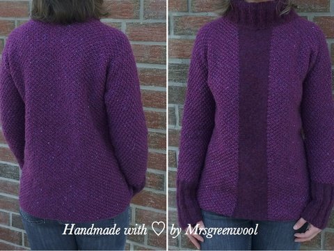 Strickanleitung für Pulli "Wilde Orchidee"