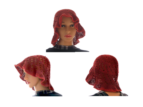 Detaillierte Häkelanleitung für einen luftigen Sommerhut - Tsubabiro