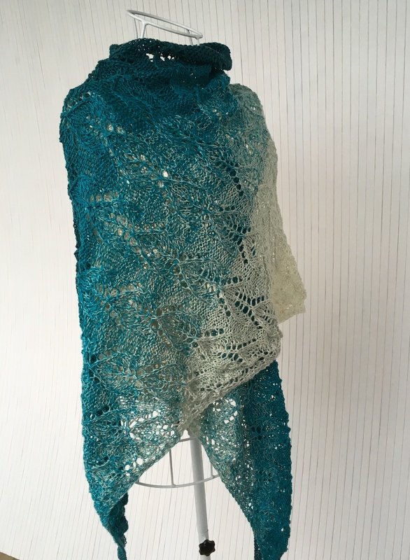 Tuch "Tautropfen" stricken - Bild 2