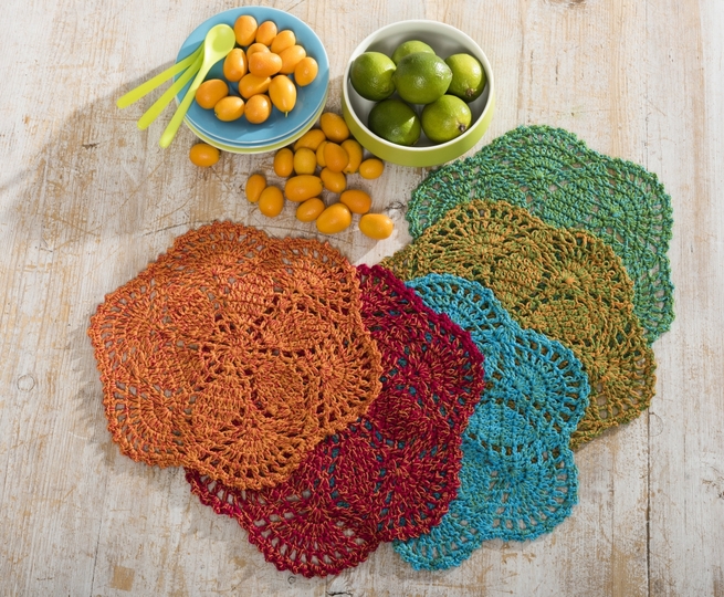 Blüten Läufer häkeln aus 1 BOBBEL COTTON