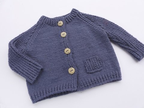 Strickanleitung, Kleinkind-Jacke mit Raglanpasse