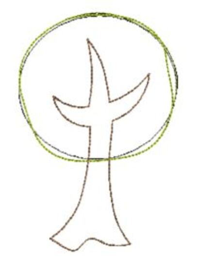 Stickdatei Zelt mit 3D Zelteingang 13x18cm