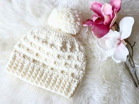 Mütze "Schneeweißchen" Häkelanleitung