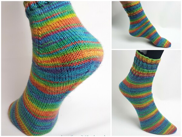 Strickanleitung Socken Fixe Ferse So Einfach Wie Noch Nie Toe Up Gr 34 45