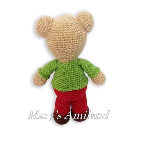 Martino Bear the Ami - Amigurumi Crochet Pattern