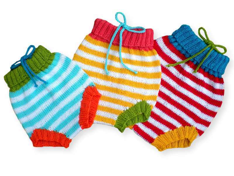 Diaper Cover Knitting Pattern  3 sizes