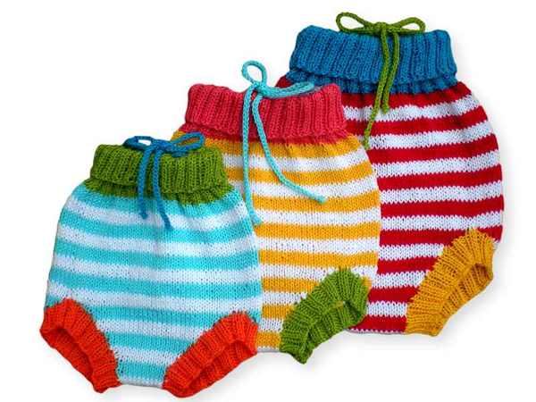 Diaper Cover Knitting Pattern  3 sizes