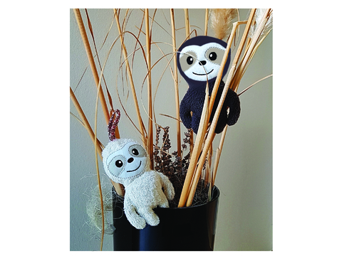 Stickdatei Faultier ITH 13 cm x 18 cm, embroidery