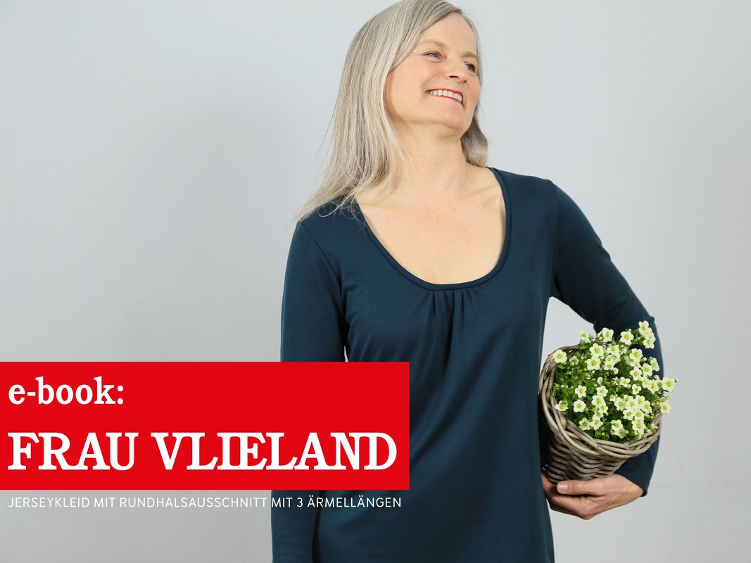 FRAU VLIELAND Jerseykleid Rundhalsausschnitt, e-book - Bild 3