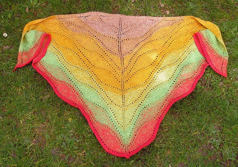 Strickanleitung Dreieckstuch "Wüstensand"