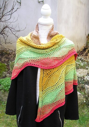 Strickanleitung Dreieckstuch "Wüstensand"