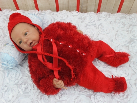 Strickanleitung Babyset ZOTTEL Gr. 50 4-teilig für Baby und Reborn