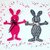 Stickdatei Hase Toni Applikation 13 cm x 18 cm