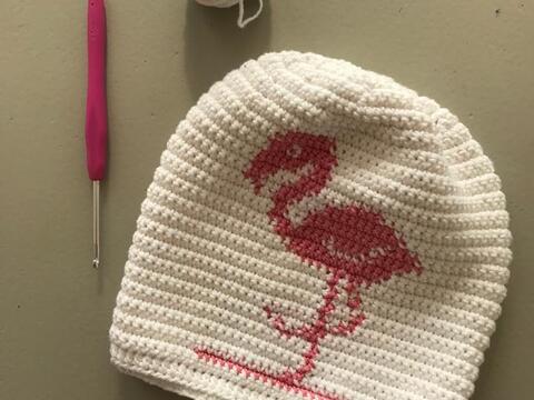 Häkelmütze Motive La Flamingo