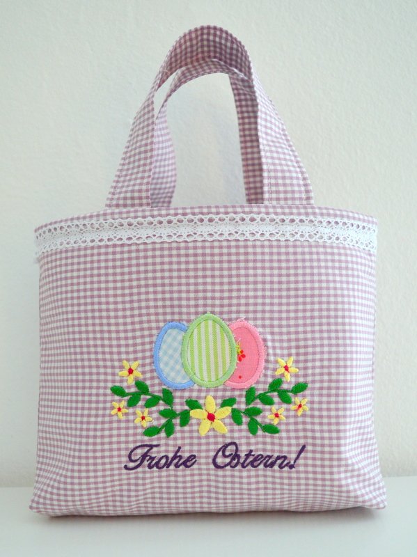 Stickdatei Ostereier mit Blumenranke verschiedene Größen - Bild 5