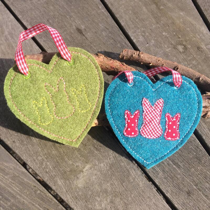 Osterherz Stickdatei ♥ ITH 10X10