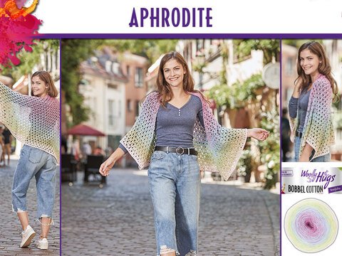 Aphrodite, Tuch gehäkelt
