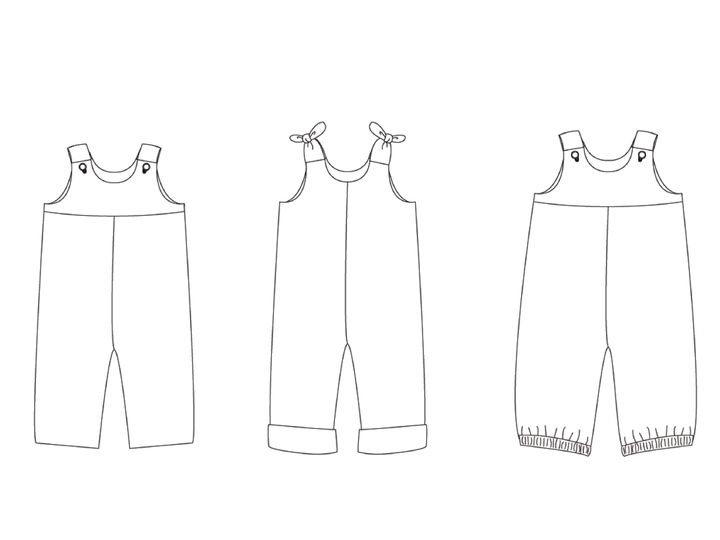 Schnittmuster Latzhose Baby LILLI & BO – 3 Varianten