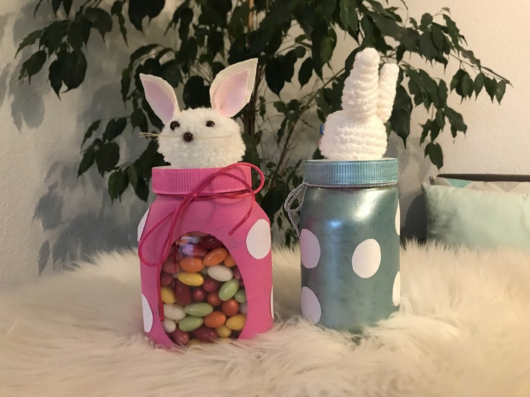 Bastelanleitung Hasengläser