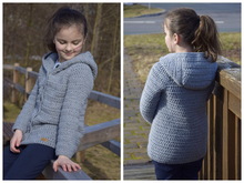 - LEXI - Kapuzenkuschelmantel, alle Größen mit Größentabellen, Long-Jacke, Übergangsjacke, Herbst, Kapuzenjacke, Raglan, RVO